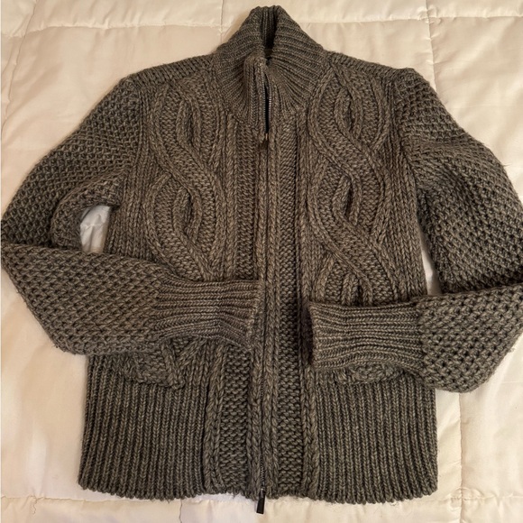 Just Cavalli dark green with zipper sweater Size S - Picture 1 of 7